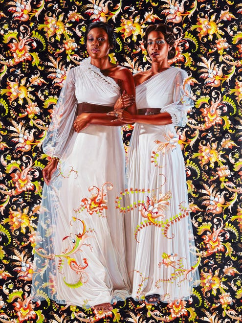 " Kehinde Wiley: A New Republic " paintings were on display at the Phoenix Art Museum in 2016.