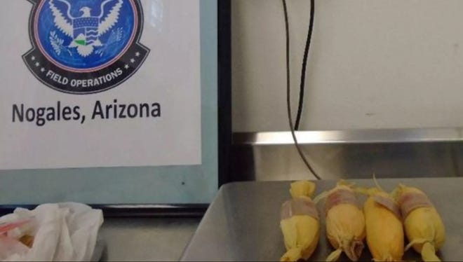 EN TAMALES -- En junio de 2016, agentes de la Patrulla Fronteriza descubrieron metanfetaminas ocultas en tamales. Cuando el agente le preguntó al conductor qué traía en La bolsa él respondió que comida, pero en lugar de carne de puerco esos tamalitos calientitos traían otra cosa.