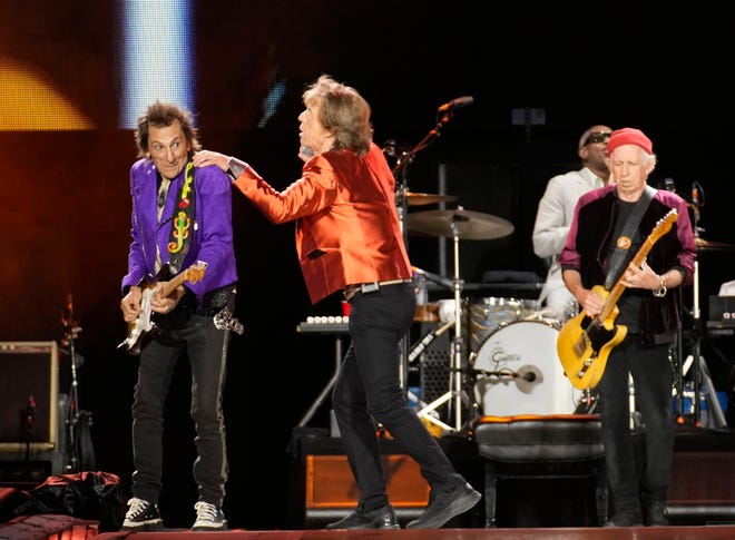 The Rolling Stones perform during their Hackney Diamonds Tour at State Farm Stadium.