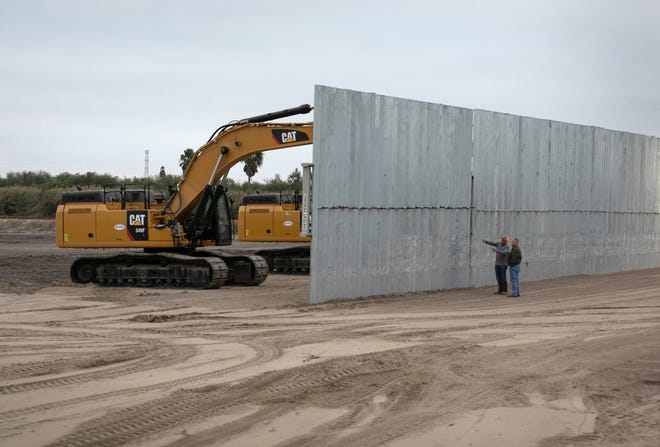 Buscan continuar construcción de muro fronterizo.