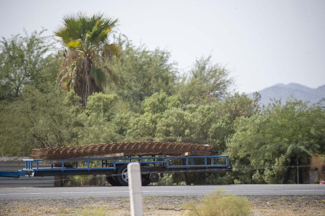 Construction workers installing 30-foot steel bollards at Organ Pipe Cactus National Monument in southern Arizona are accused of dumping metal and other leftover construction materials across the border into Mexico.